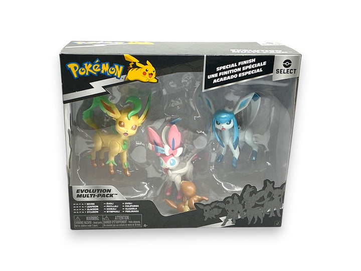 Jazwares Select Pokemon Eevee Evolution Multipack 4 Figures Special Finish New