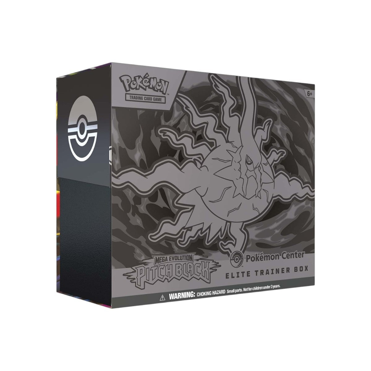 Lowkey Stock Pokémon TCG Mega Evolution Pitch Black Pokémon Center Elite Trainer Box in factory sealed packaging