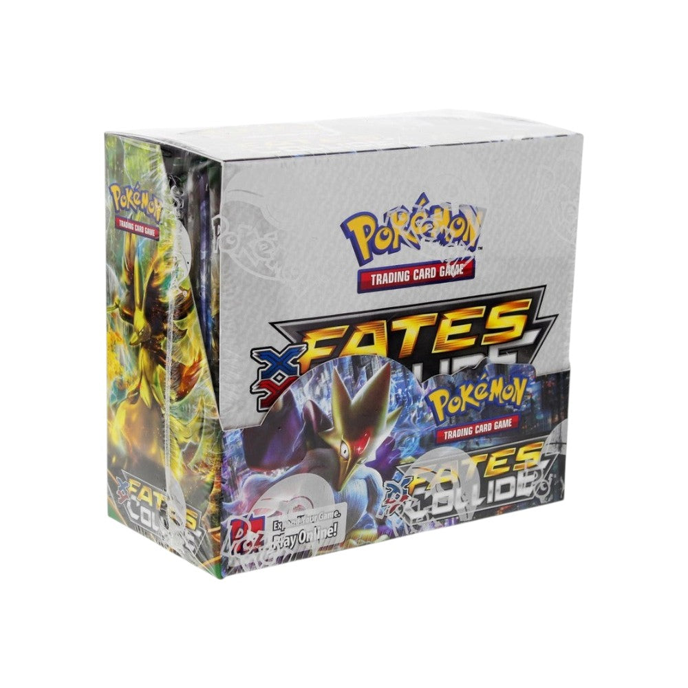 Lowkey Stock factory sealed Pokémon TCG XY Fates Collide booster box containing 36 trading card game booster packs