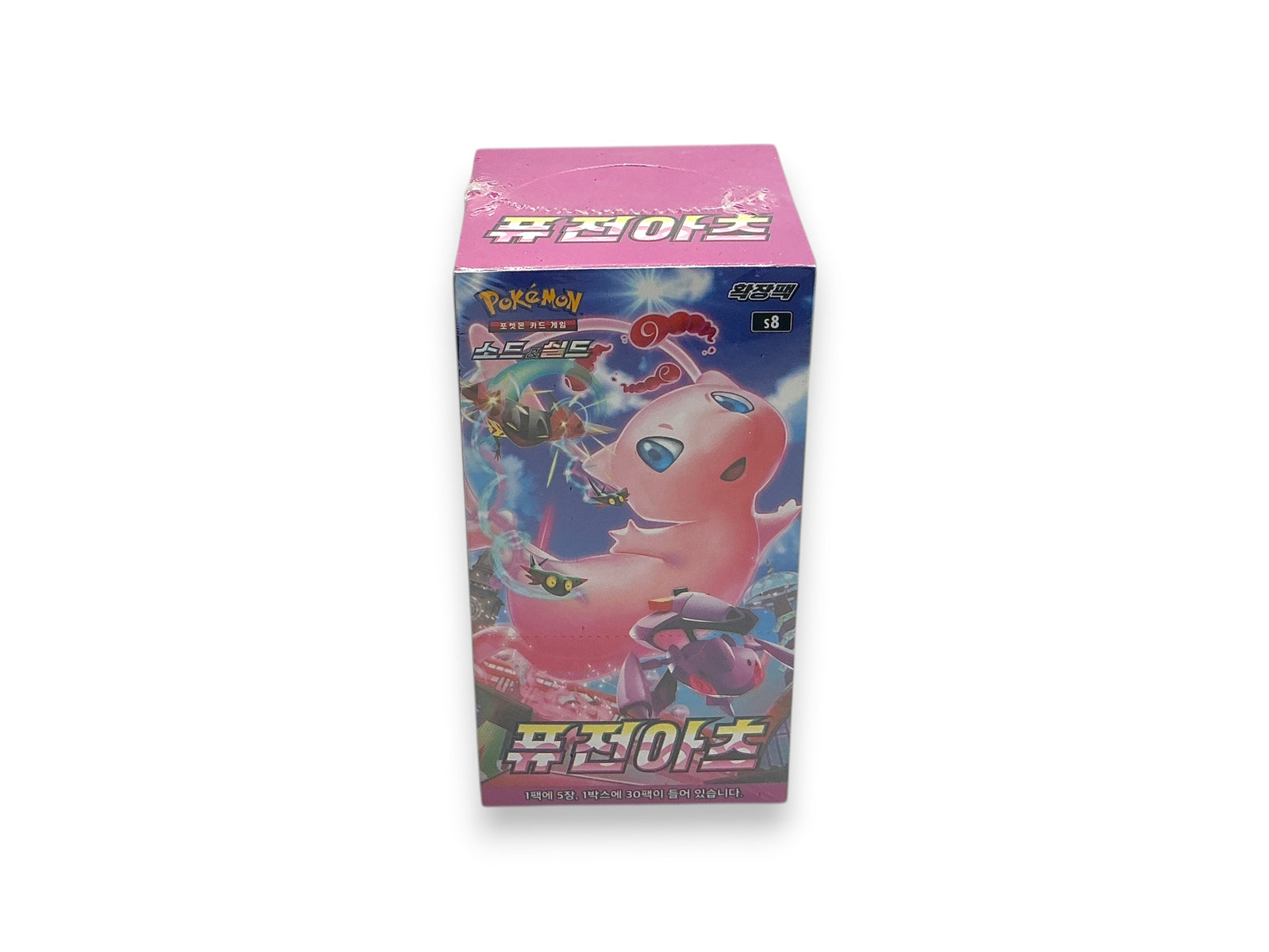 Lowkey Stock sealed Pokémon Fusion Arts s8 booster box in Korean version featuring Mew artwork