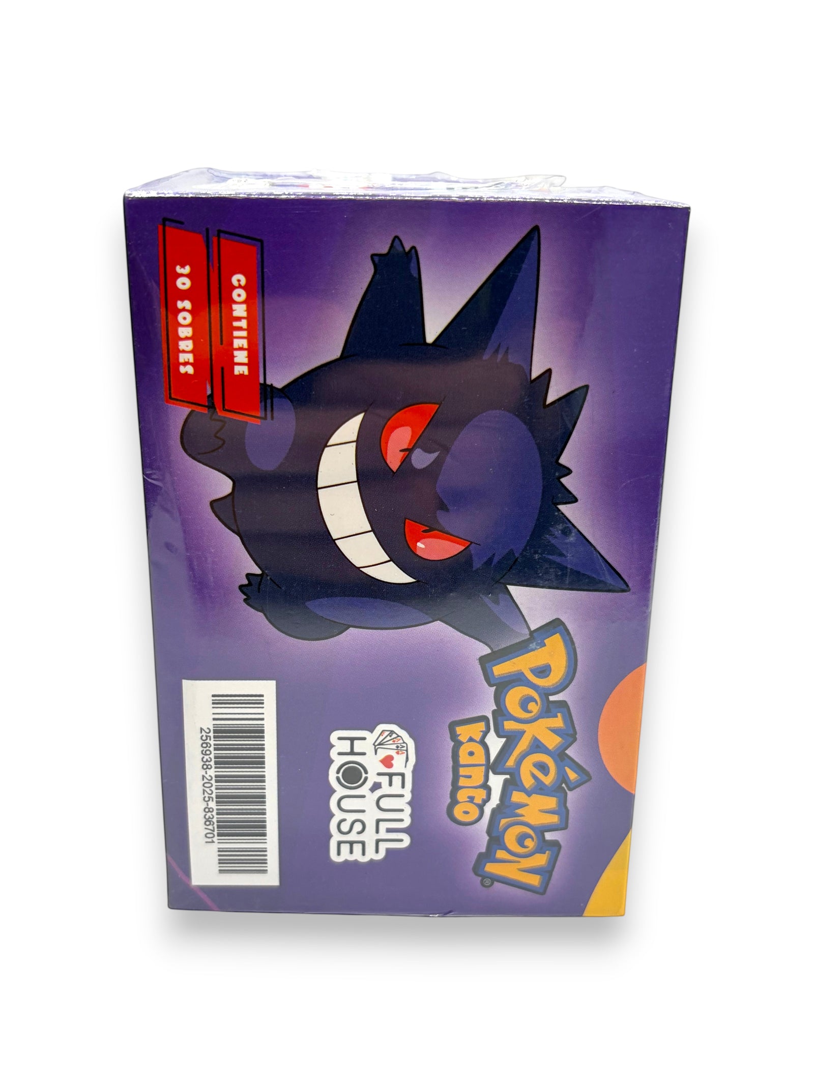 Lowkey Stock Pokemon Full House Kanto Gengar sealed trading card box featuring purple packaging and 30 packs