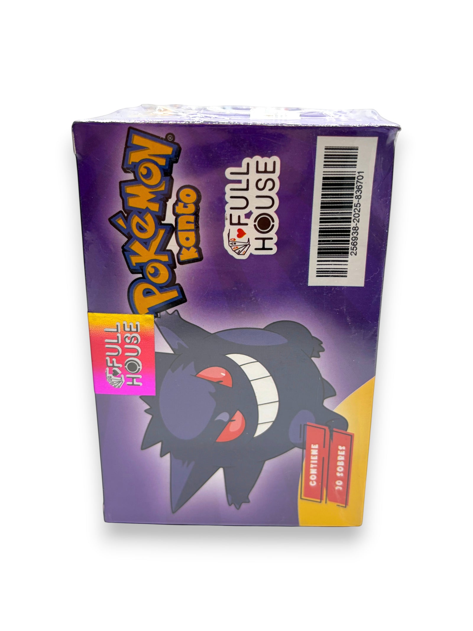 Lowkey Stock Pokemon Full House Kanto Gengar sealed trading card box with purple packaging and holographic sticker