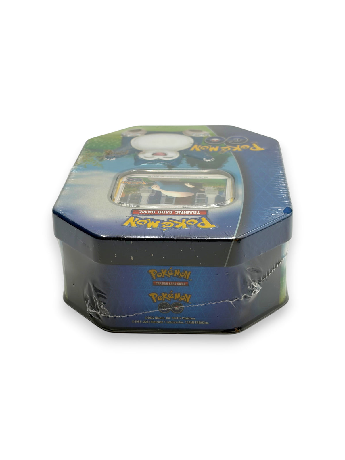 Lowkey Stock Pokemon TCG Pokemon GO Snorlax thin tin, factory sealed with character artwork and trading card game branding.