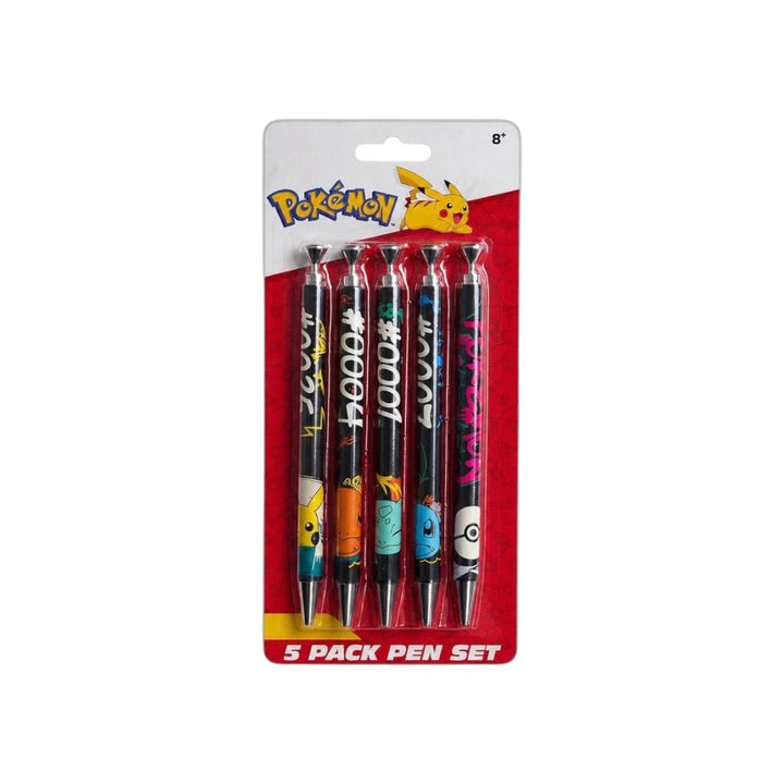 Pokémon Graffiti 5-Pack Ballpoint Pen Set