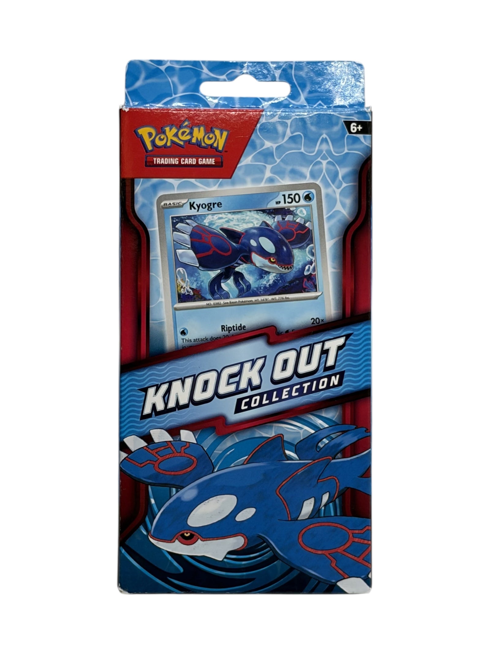 Lowkey Stock Pokemon TCG Knock Out Collection featuring a Kyogre trading card in blue themed packaging