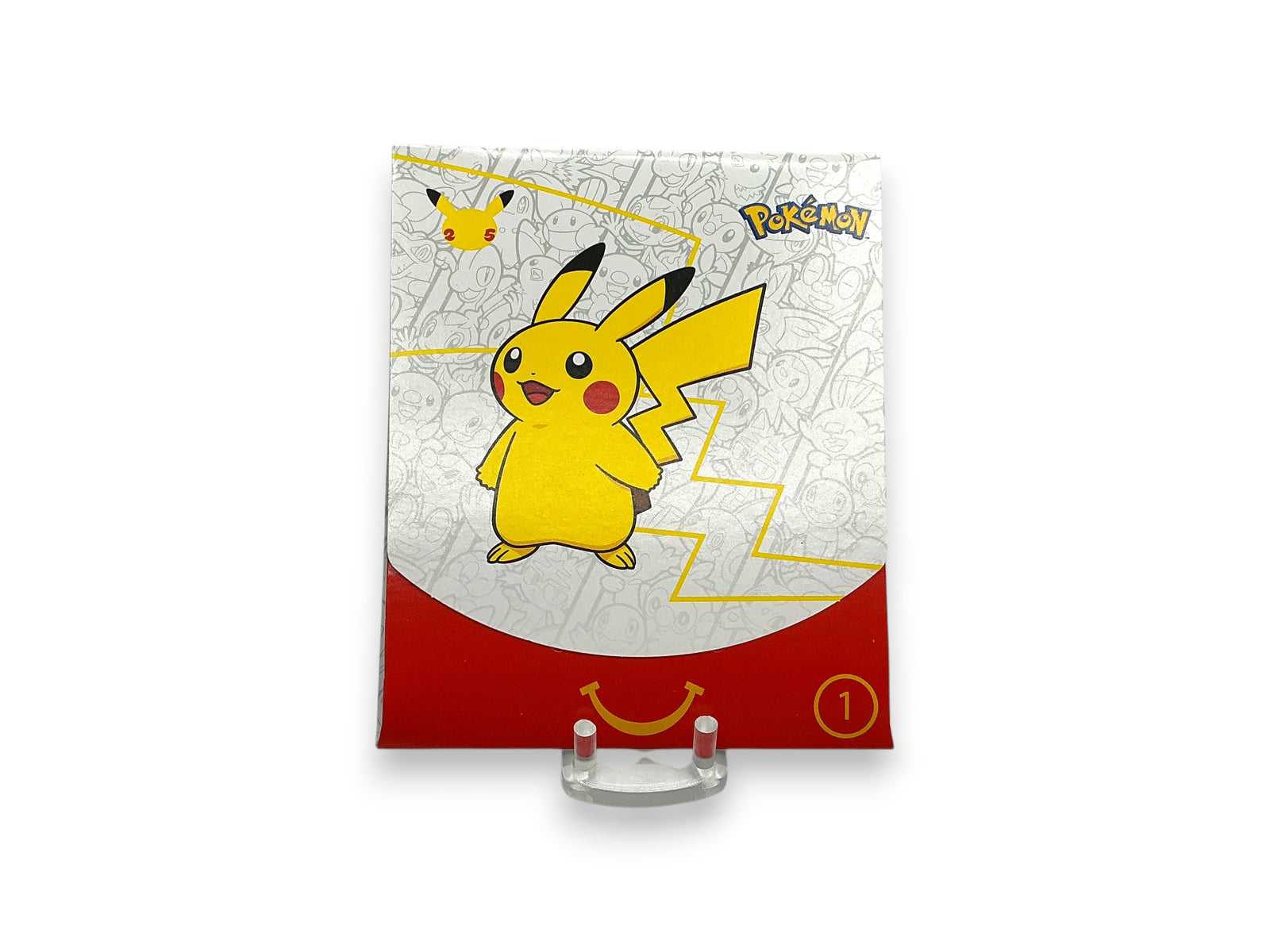 Lowkey Stock Pokemon 25th Anniversary McDonalds 2021 promo sealed card pack featuring Pikachu
