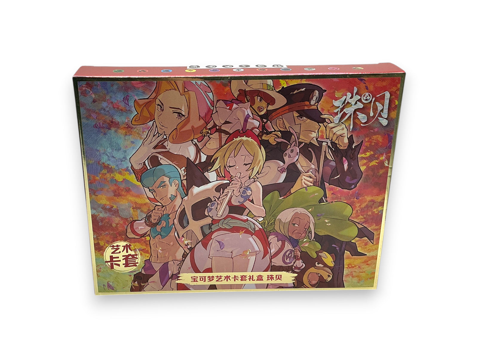 Lowkey Stock Pokémon TCG Chinese Pearls art card gift box featuring anime-style character illustrations