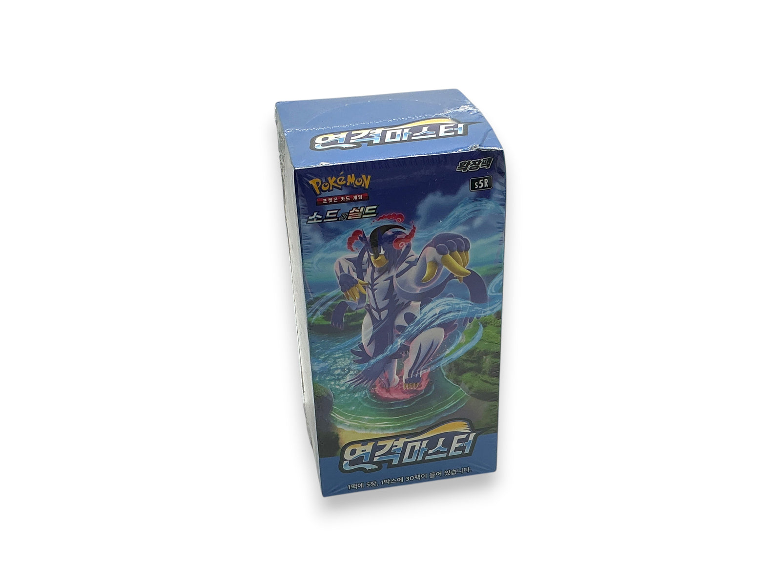 Lowkey Stock Pokemon Sword & Shield Rapid Strike Master Korean booster box featuring Urshifu artwork