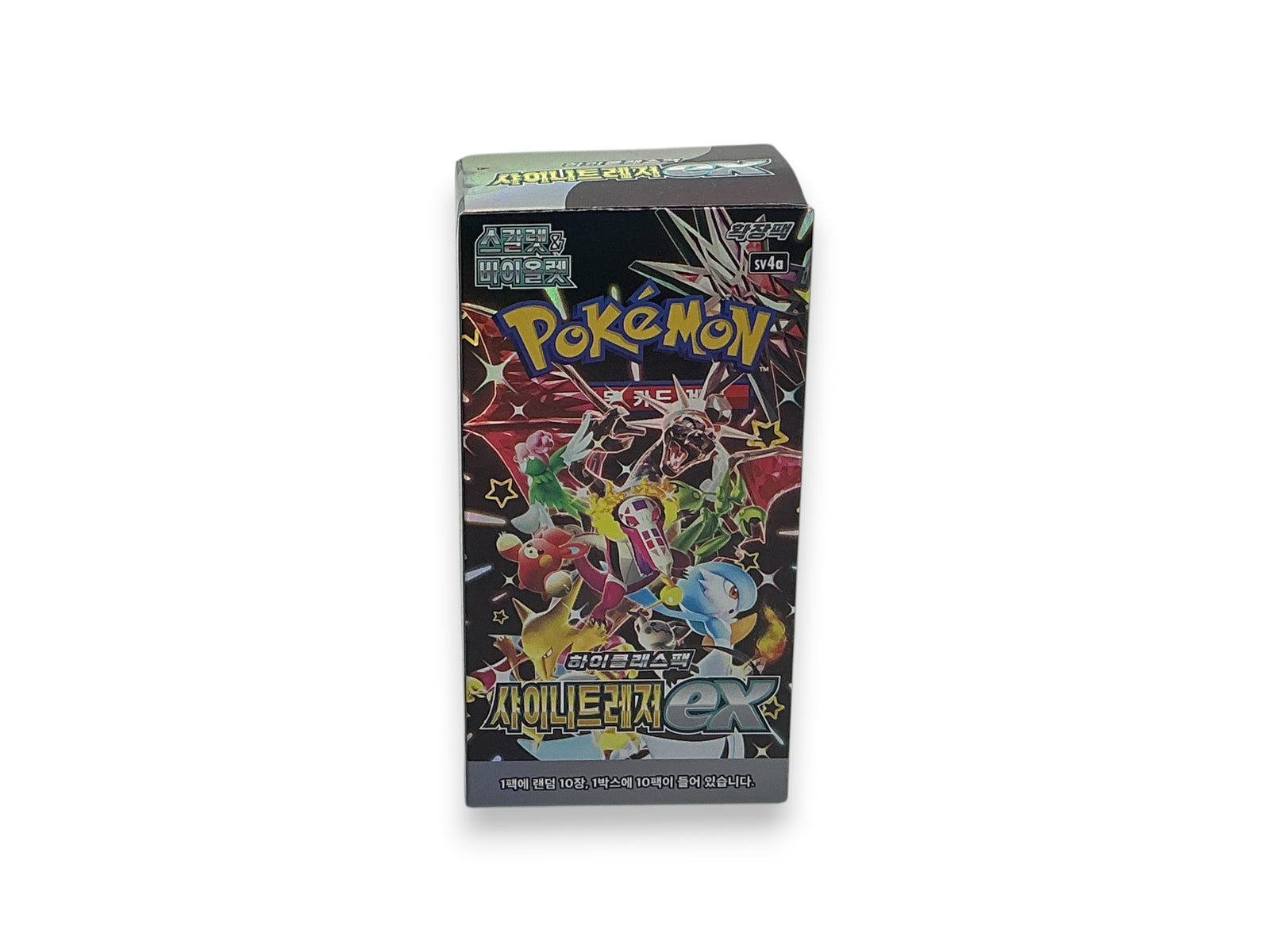 Lowkey Stock factory sealed Pokemon TCG Shiny Treasure EX SV4a Korean booster box with vibrant character artwork