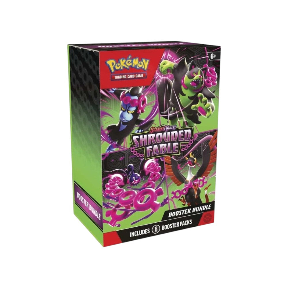 Lowkey Stock Pokémon TCG Scarlet & Violet Shrouded Fable booster bundle box with six sealed card packs