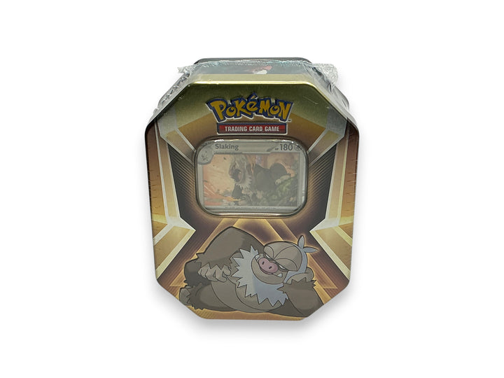Pokemon TCG Triple Whammy Collector Tin SLAKING New/Sealed - 3 Booster Packs inside