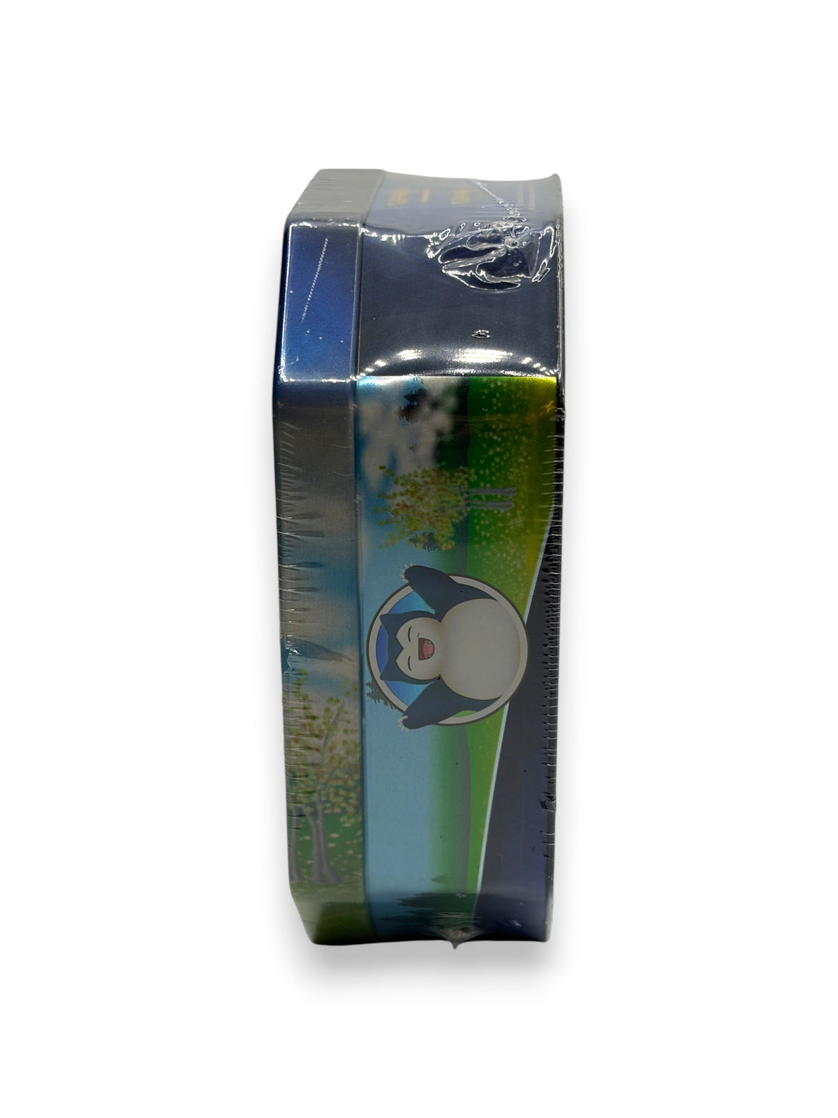 Lowkey Stock Pokemon TCG Pokemon GO Snorlax thin tin, factory sealed with character artwork on the side panel.