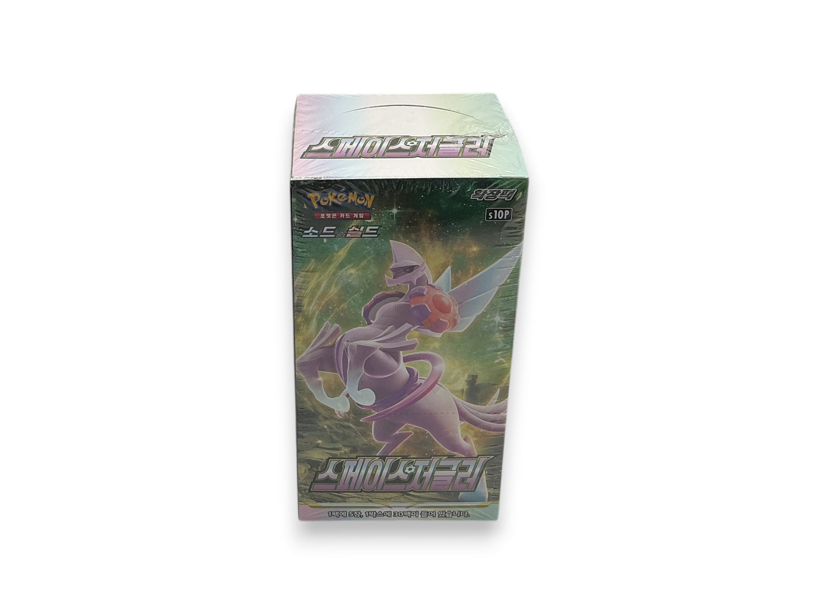 Lowkey Stock sealed Pokémon Space Juggler s10P booster box featuring Palkia artwork in Korean edition
