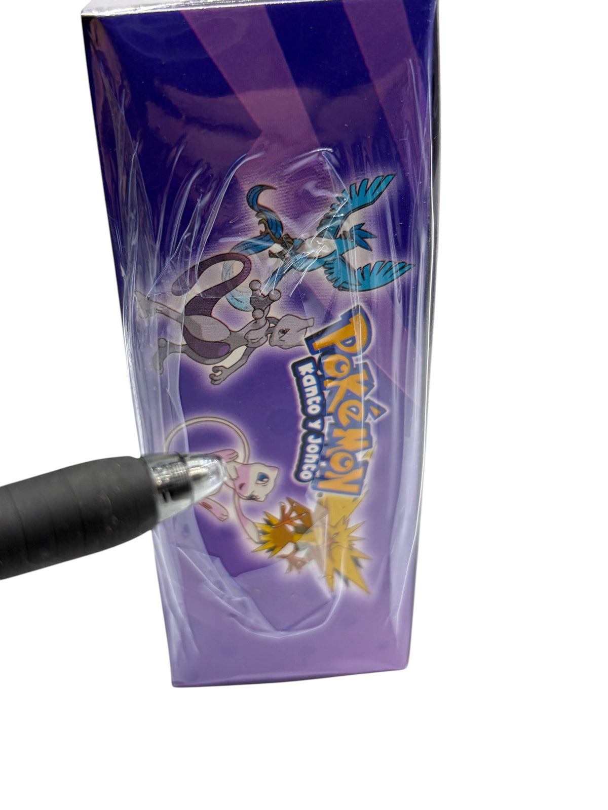 Lowkey Stock Pokémon Full House Kanto & Johto Mew Edition sticker box in purple packaging with legendary characters.