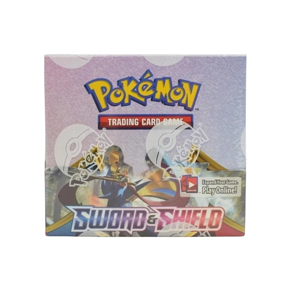 Lowkey Stock factory sealed Pokémon TCG Sword & Shield booster display box with 36 packs
