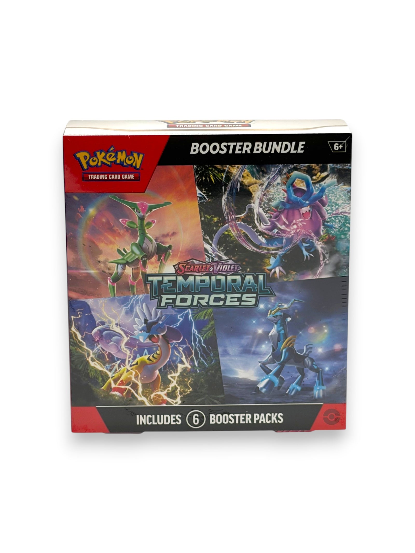 Lowkey Stock Pokémon TCG Scarlet & Violet Temporal Forces Booster Bundle with 6 factory sealed booster packs