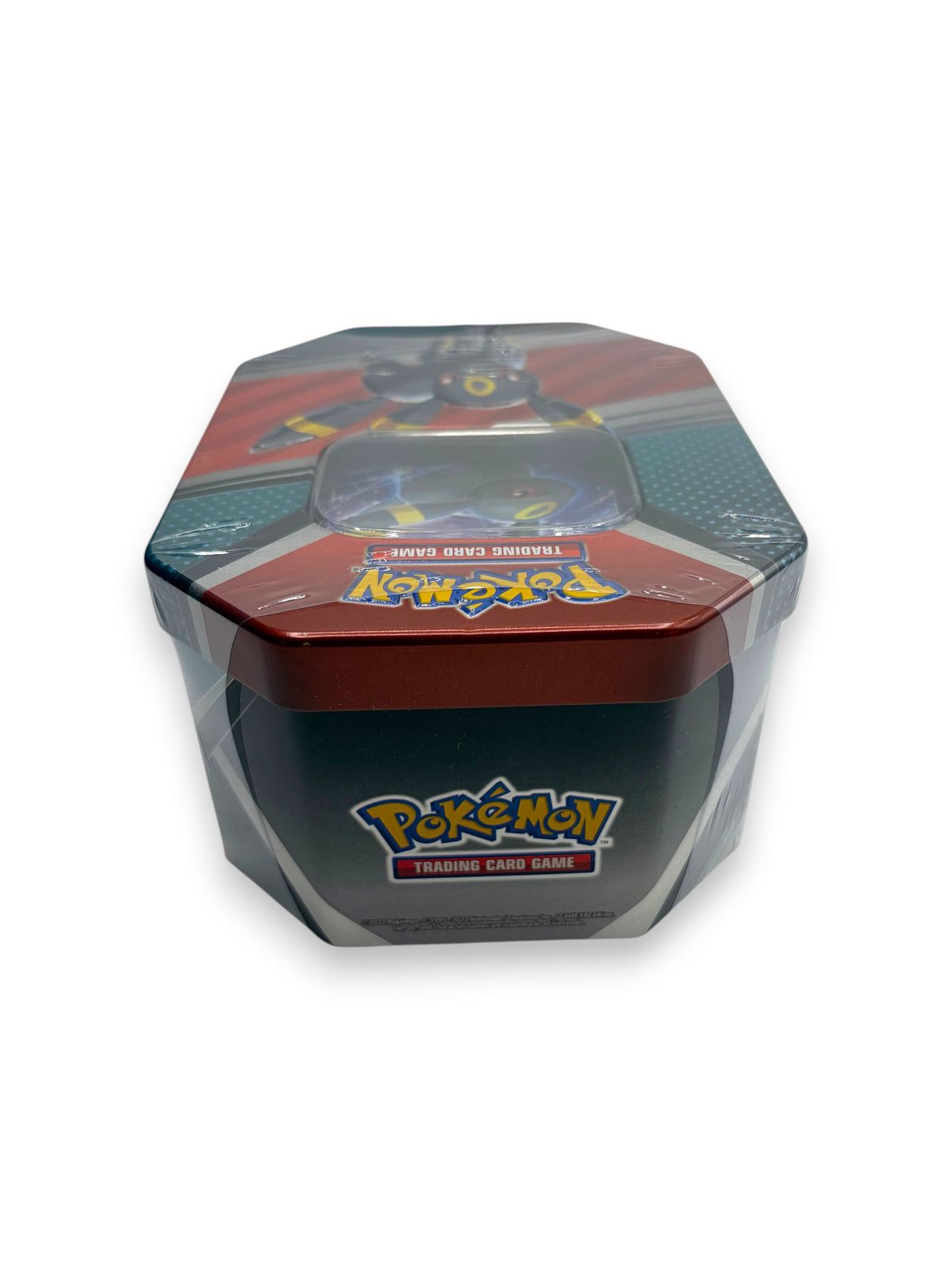 Lowkey Stock Pokémon TCG V Heroes Tin featuring Umbreon V with foil promo card and booster packs in a metal tin.