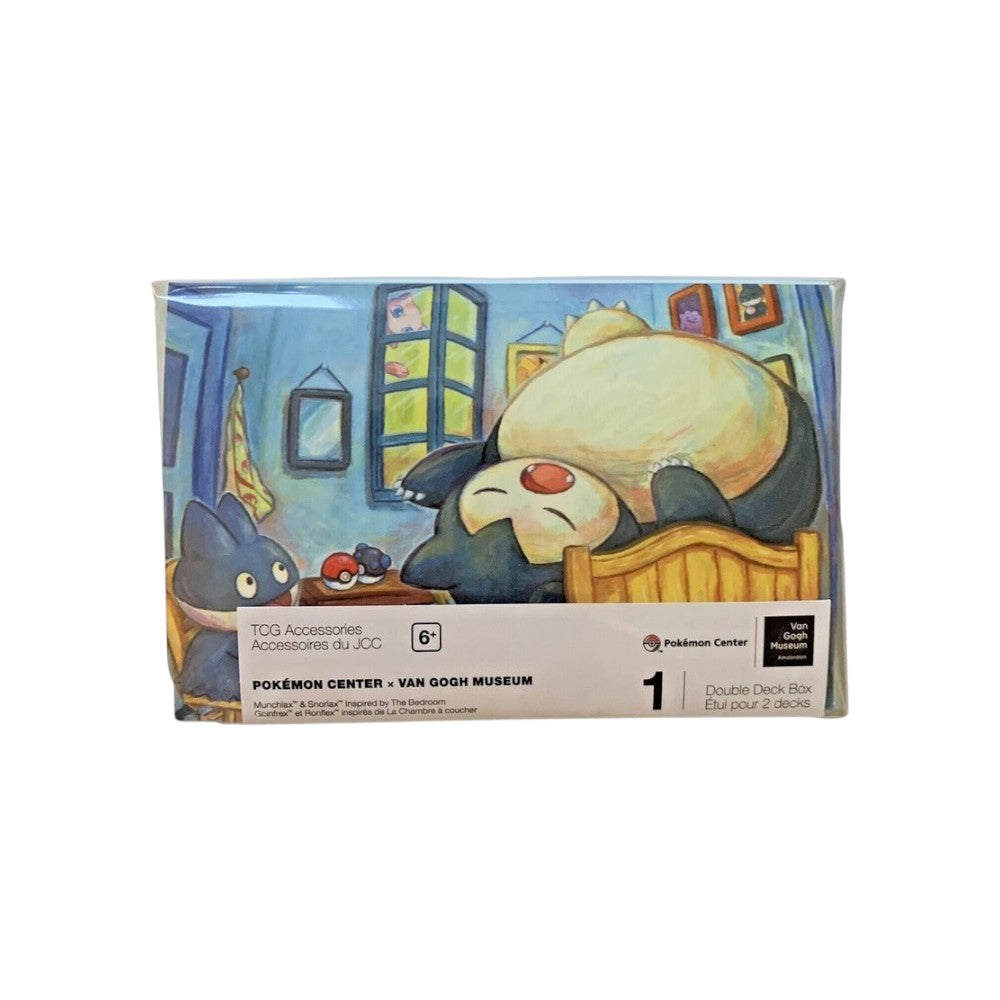 Lowkey Stock Pokémon Center x Van Gogh Museum Munchlax and Snorlax double deck box featuring The Bedroom artwork
