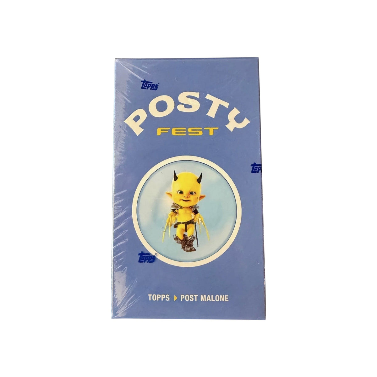 Lowkey Stock 2019 Topps Post Malone POSTYfest blaster box featuring Garbage Pail Kids inspired artwork