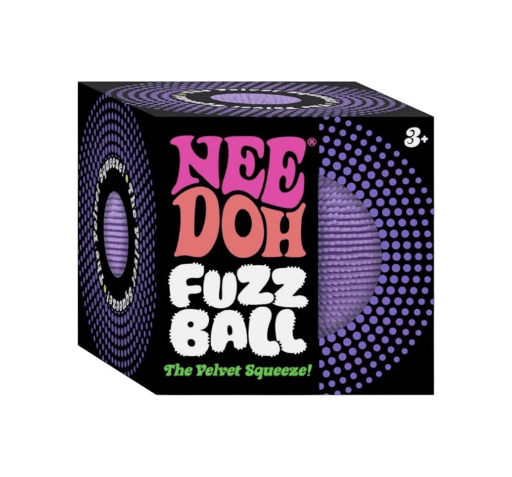 Schylling NeeDoh Fuzz Ball - The Velvet Squeeze (Purple)