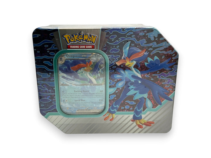 Pokemon TCG Paldea Partners Tin Quaquaval ex 5 Booster Packs Sealed