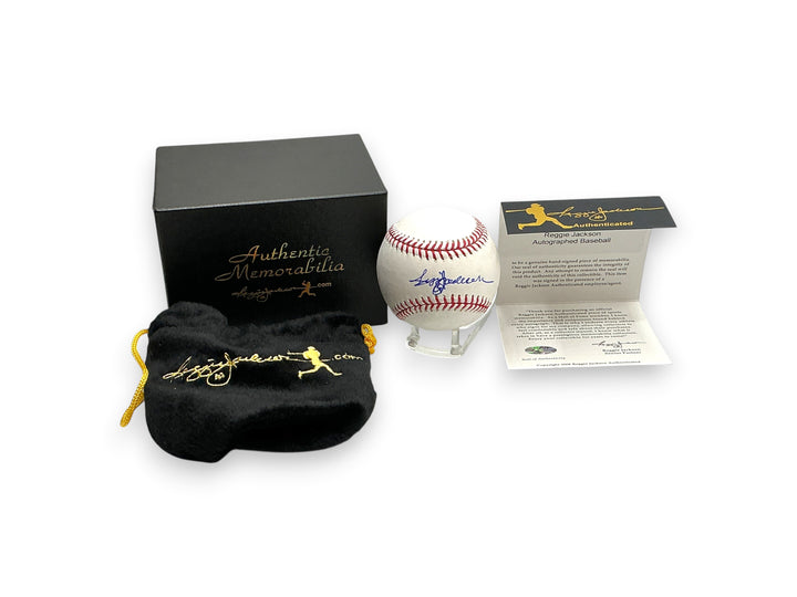 Reggie Jackson Autographed Rawlings Baseball Signed MLB - Reggie Jackson COA Box