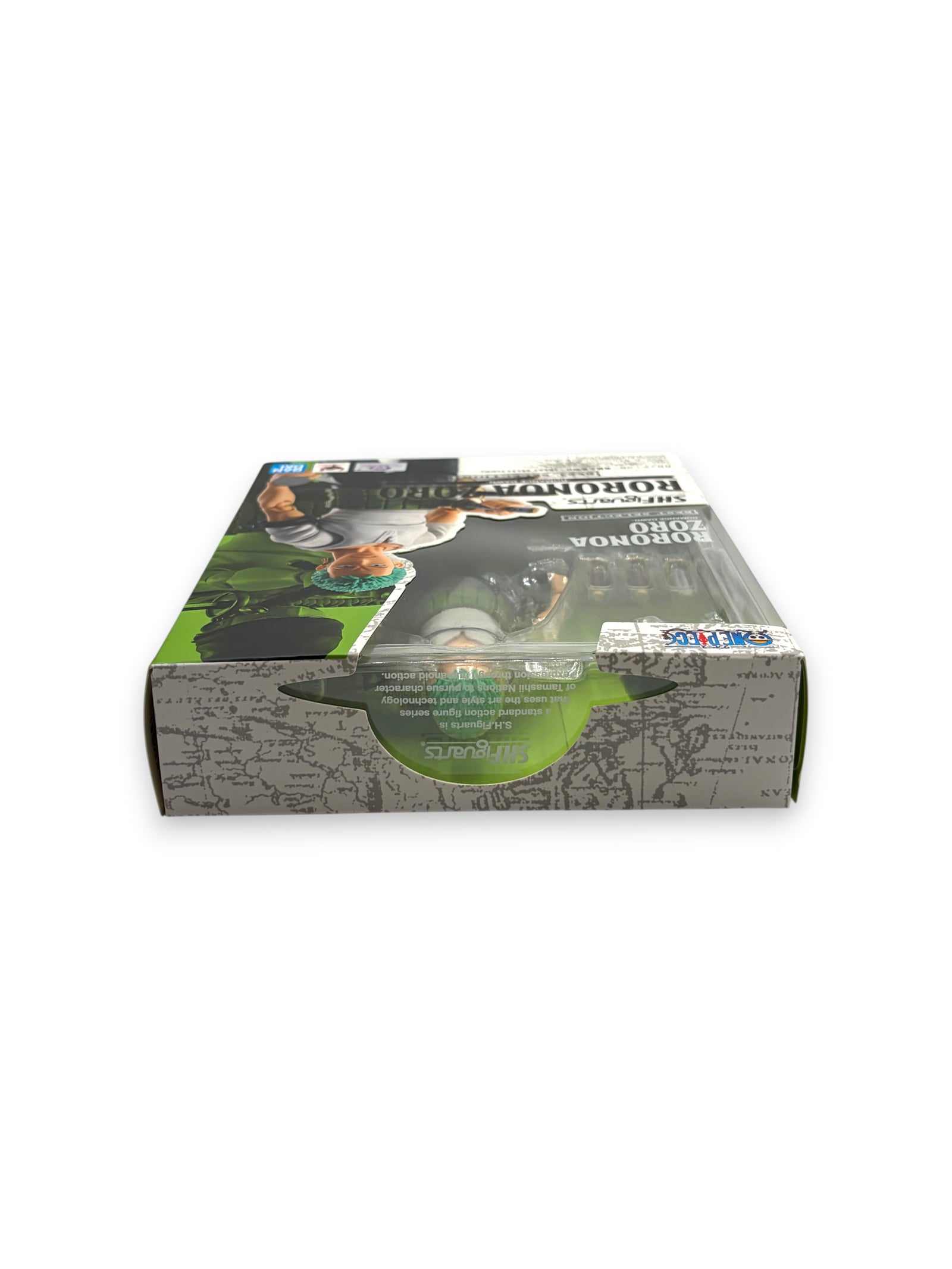 Lowkey Stock S.H. Figuarts Roronoa Zoro Romance Dawn action figure in original window box packaging