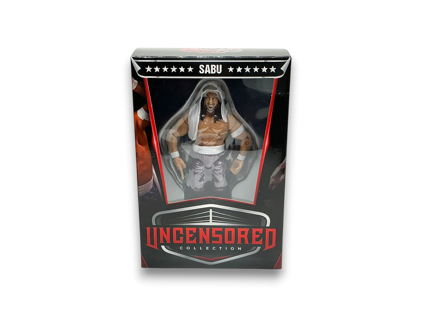 Lowkey Stock Epic Chella Toys Uncensored Sabu wrestling action figure in original packaging