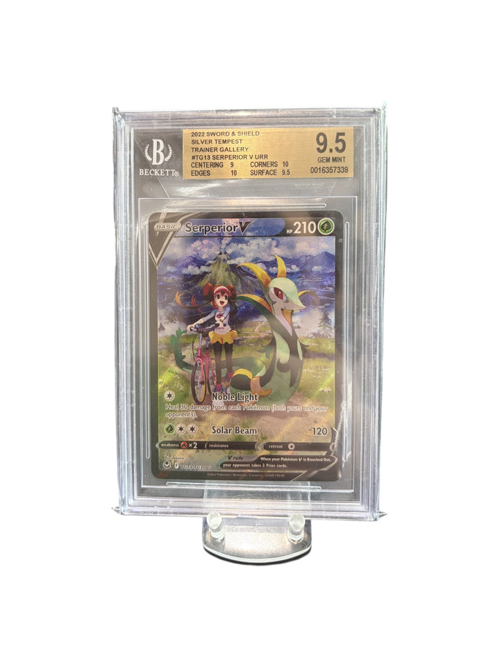 Serperior V TG13/TG30 - 9.5 Beckett 2022 Sword & Shield Silver Tempest