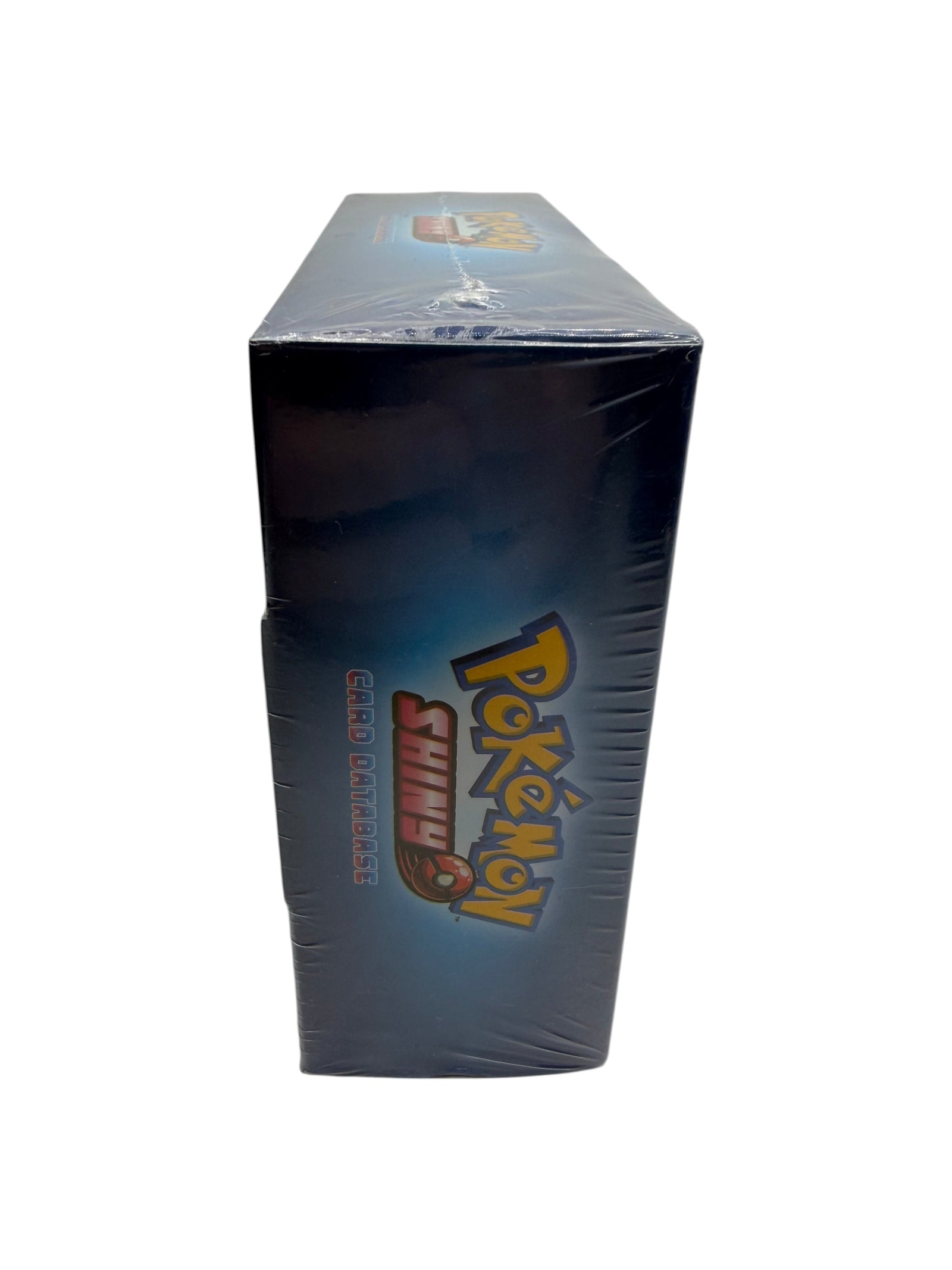 Lowkey Stock sealed Shiny Gold Edition Pokémon card database box with blue packaging