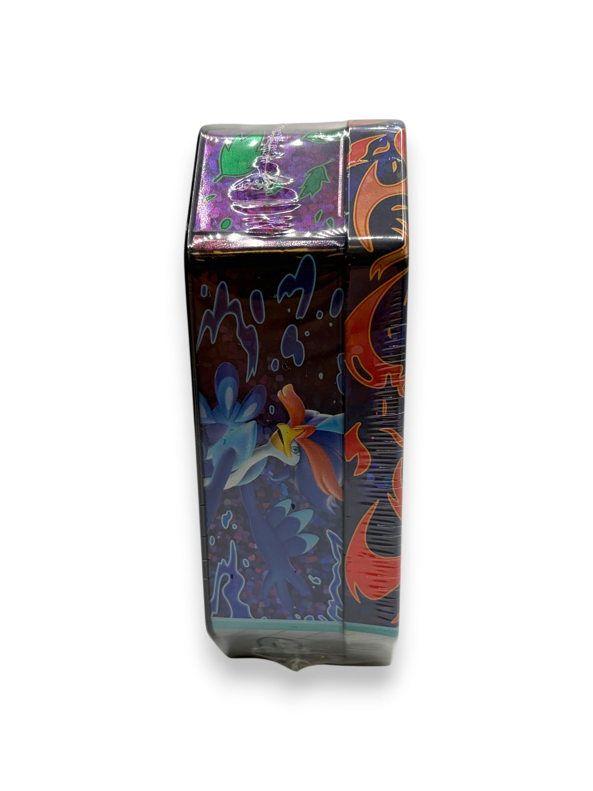Lowkey Stock sealed Pokemon TCG Paldea Partners tin featuring Skeledirge ex character artwork on the side panel