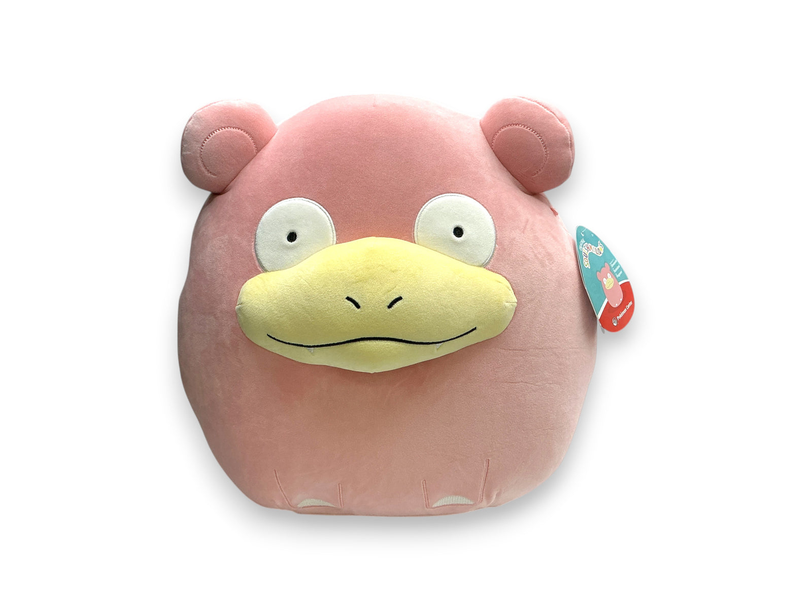 Lowkey Stock 14 inch pink and yellow Slowpoke Pokémon plush toy with an ultrasoft texture