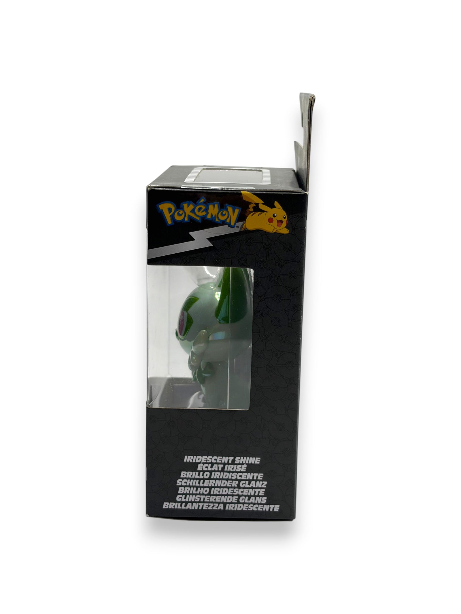 Lowkey Stock Jazwares Pokemon Select Series 2 Iridescent Shine Sprigatito figure in side view packaging