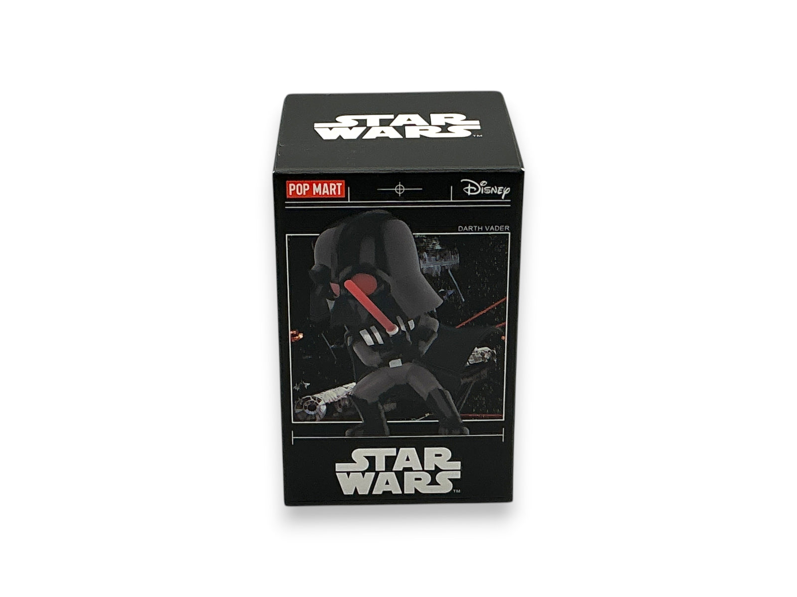 Lowkey Stock POP MART Star Wars Series 1 blind box featuring a stylized Darth Vader mini figure on the packaging