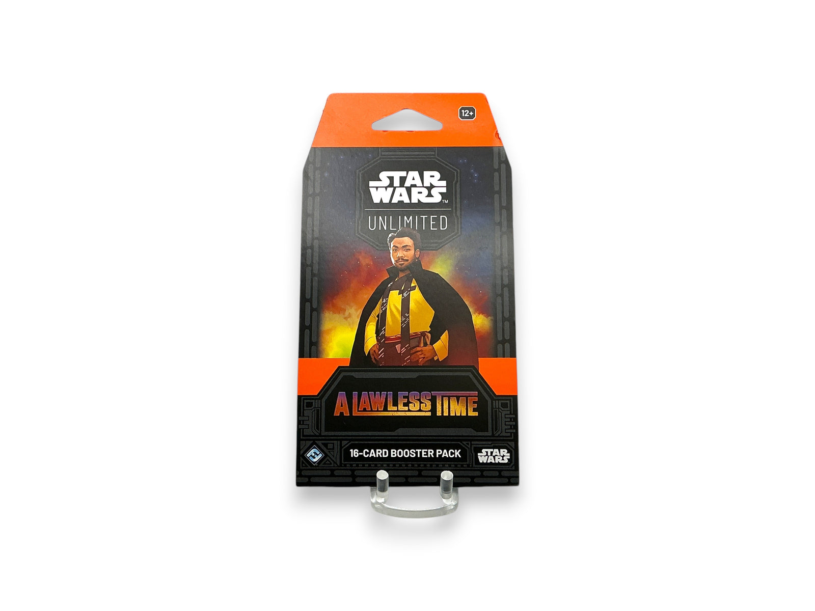 Lowkey Stock Star Wars Unlimited A Lawless Time sleeved booster pack featuring Lando Calrissian on the packaging