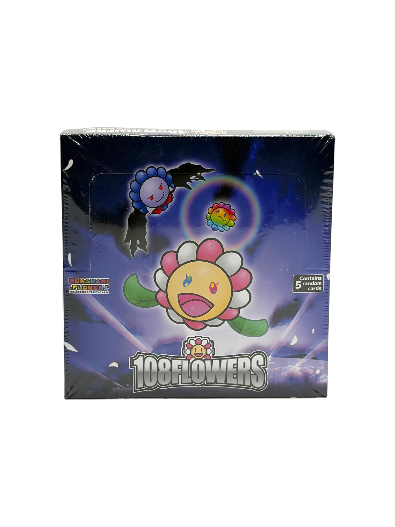 Lowkey Stock factory sealed Takashi Murakami 108 Flowers English edition trading card booster box with floral art