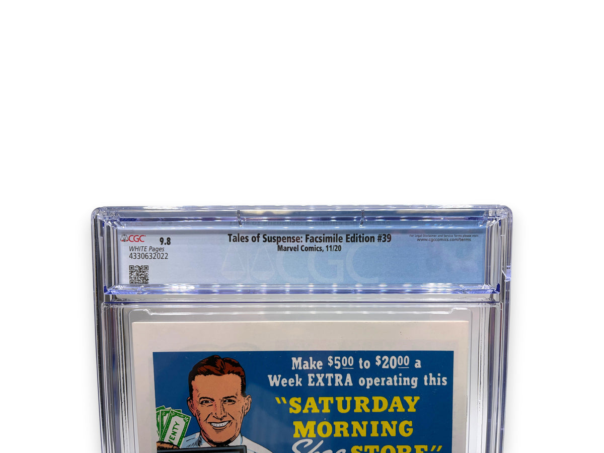 Lowkey Stock Tales of Suspense Facsimile Edition #39 comic book in a CGC 9.8 graded protective slab