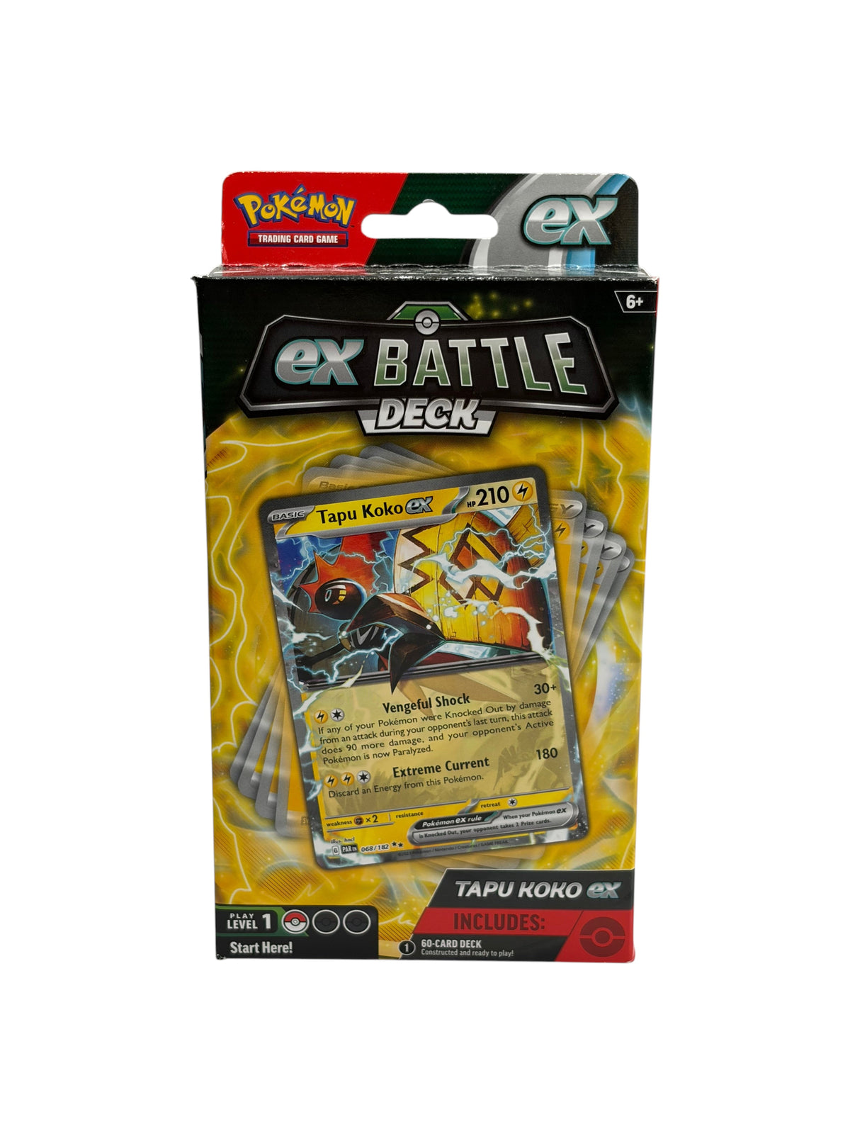 Lowkey Stock Pokémon TCG Tapu Koko ex Battle Deck featuring a 60-card ready-to-play deck in a branded display box