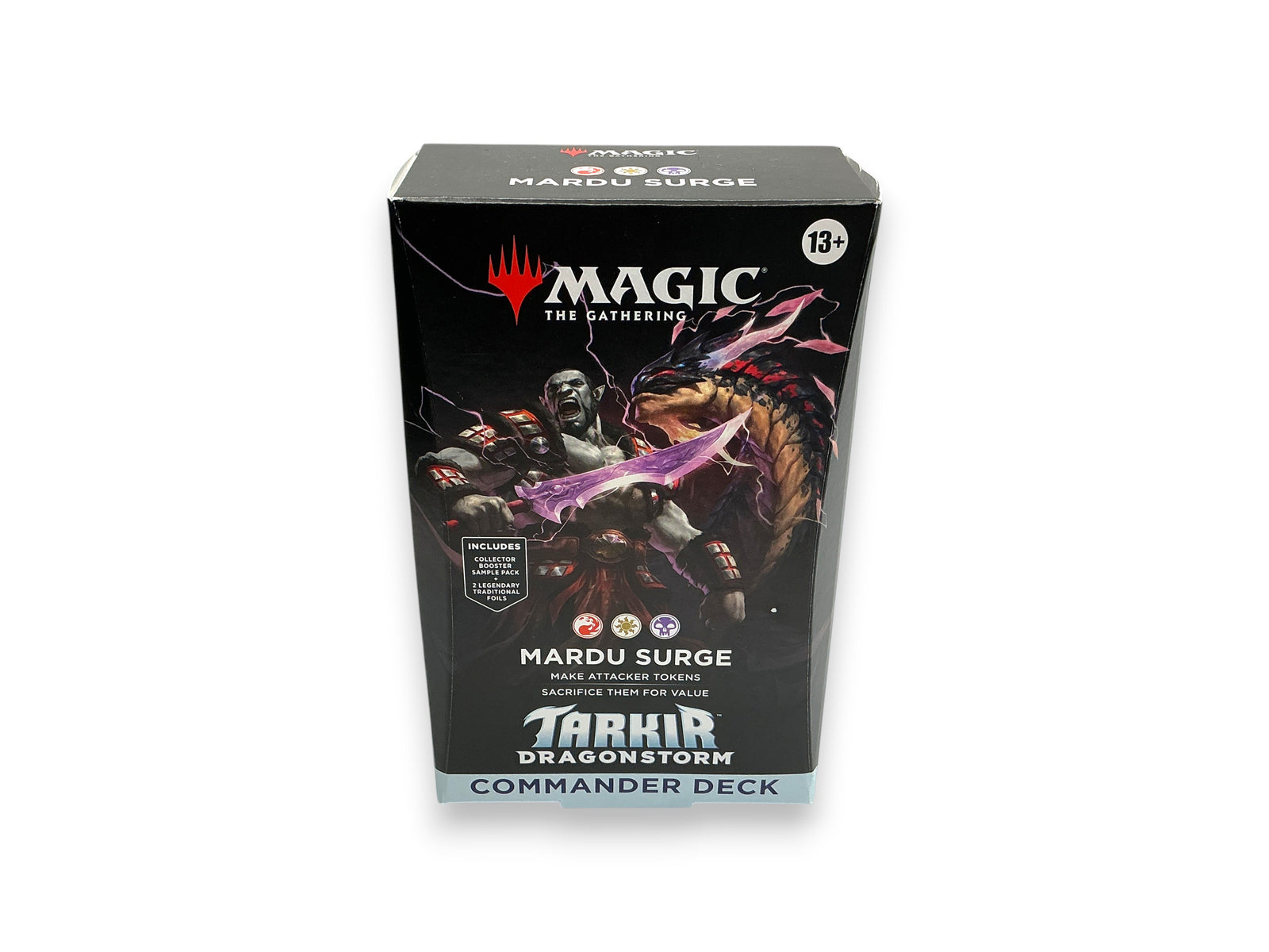 Lowkey Stock Magic the Gathering Tarkir Dragonstorm Commander Deck Mardu Surge card game box