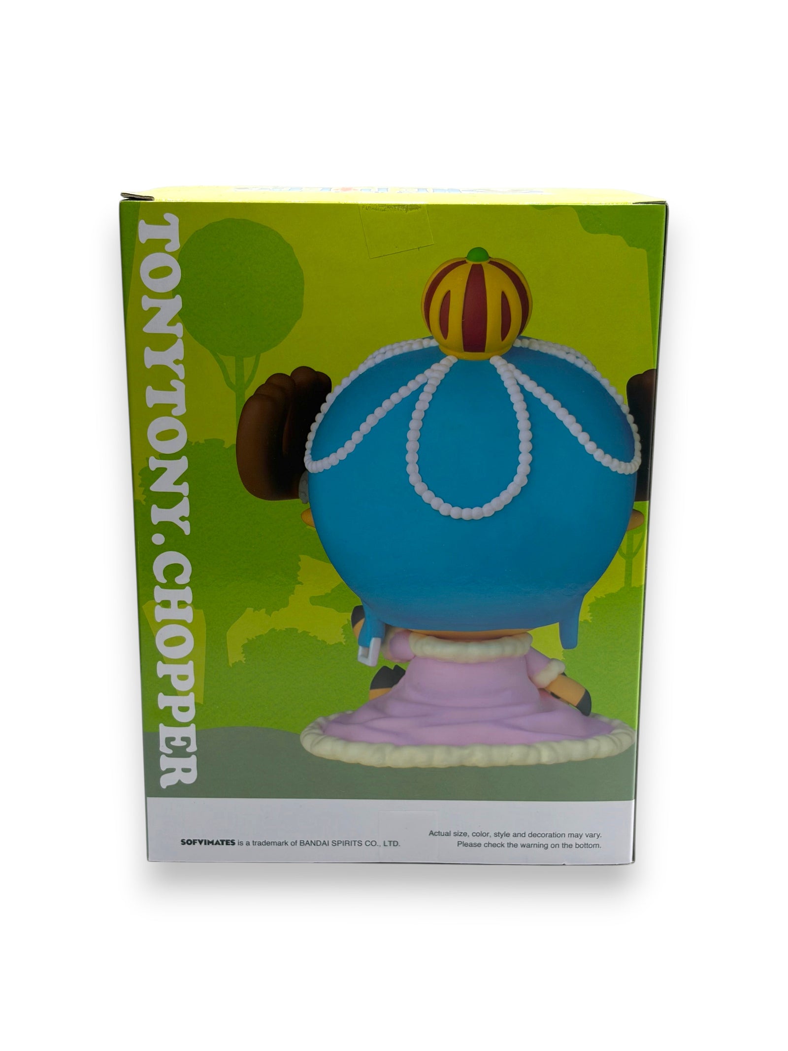 Lowkey Stock Banpresto One Piece Sofvimates Tony Tony Chopper Zou version figure box back view