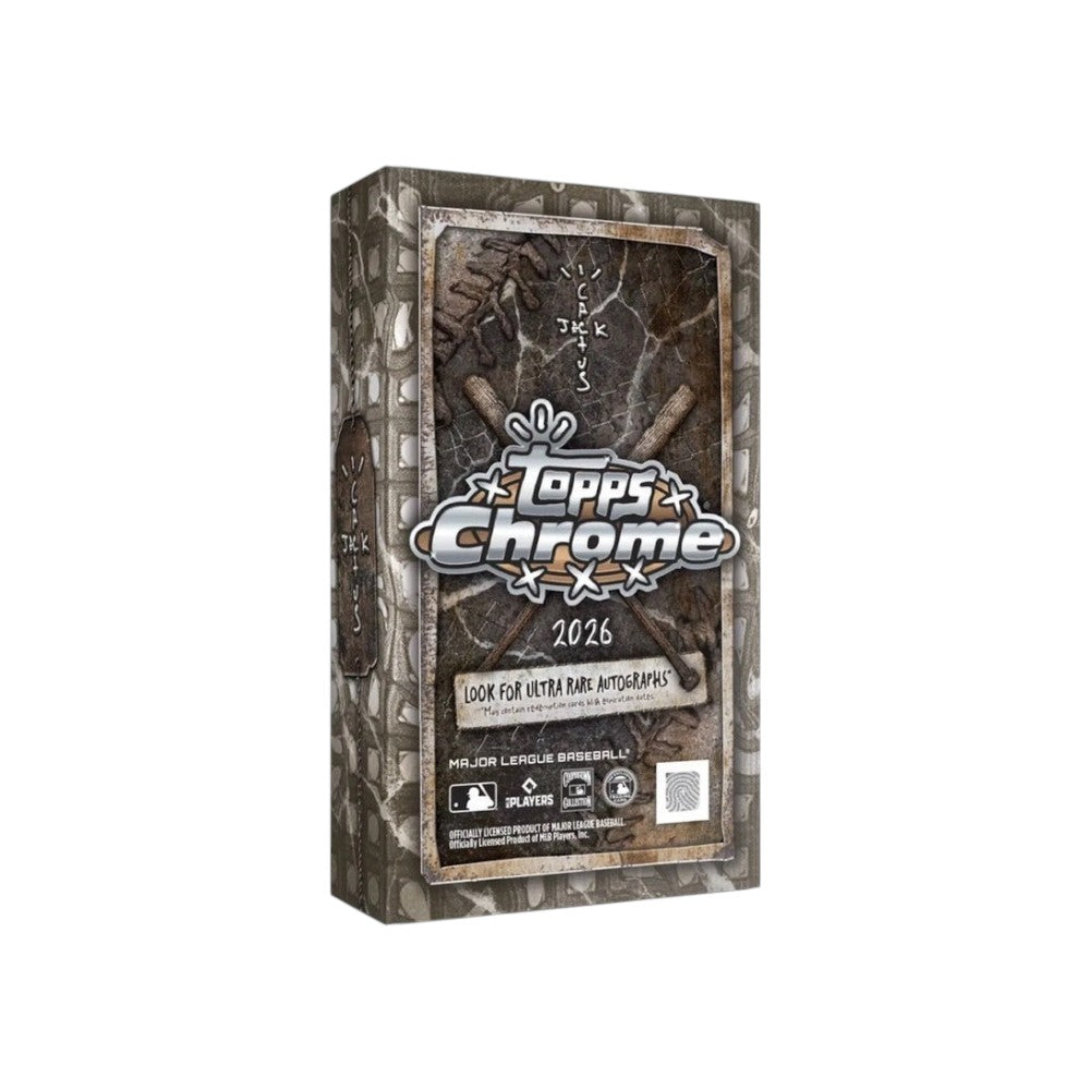 Lowkey Stock 2026 Topps Chrome Baseball x Cactus Jack Fanatics Fest NYC exclusive factory sealed trading card box
