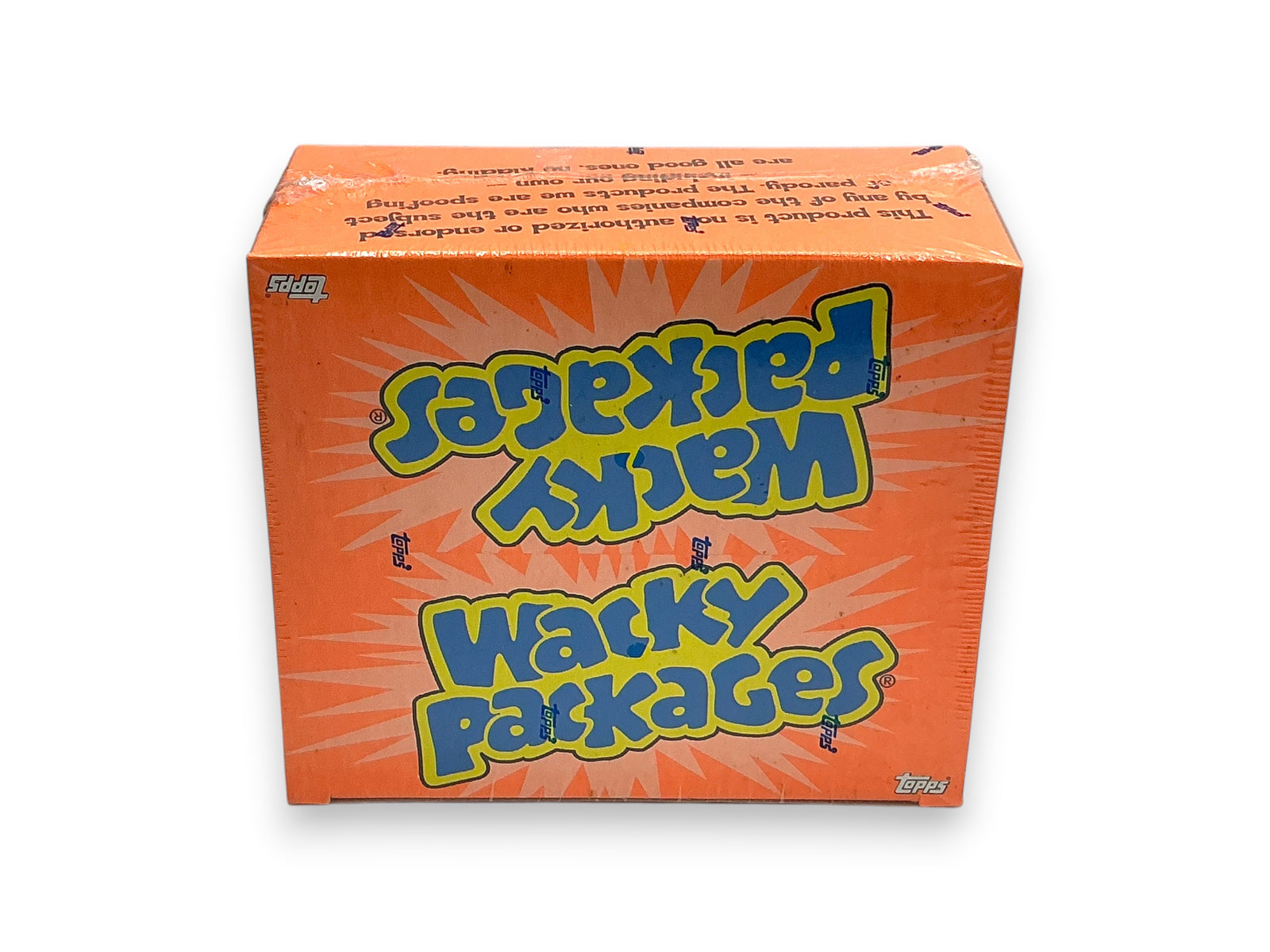 Lowkey Stock factory sealed 2006 Topps Wacky Packages Series 3 trading card box with 24 packs in orange packaging