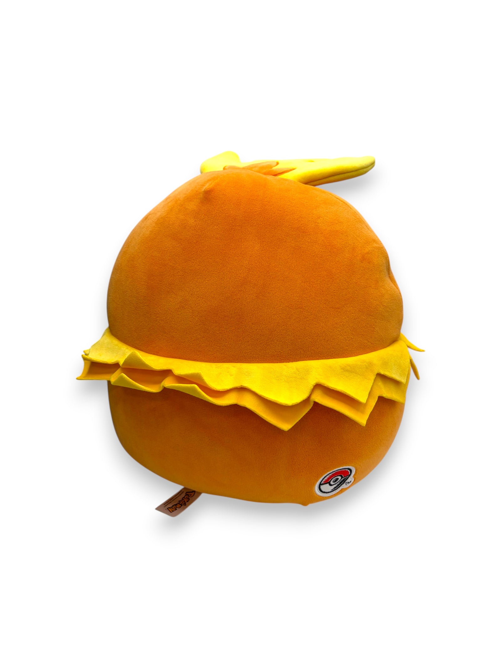 Lowkey Stock 14-inch Pokémon Center Torchic ultrasoft plush toy in orange and yellow with a Poké Ball tag