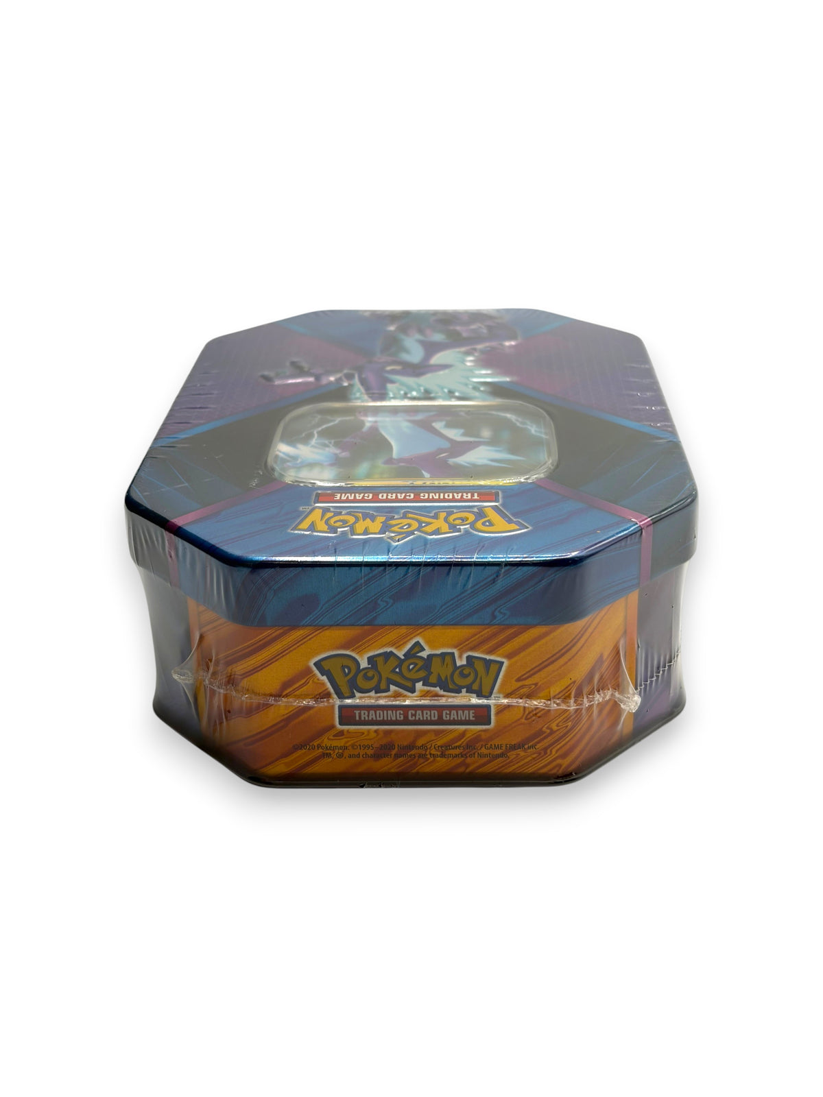 Lowkey Stock Pokémon TCG Galar Challengers Toxtricity V collector tin in original factory shrink wrap