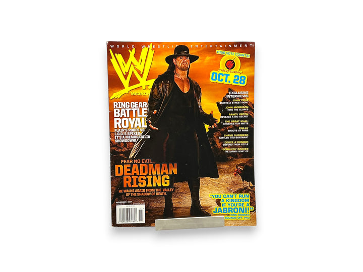 WWE WWF WORLD WRESTLING MAGAZINE NOV 2007 UNDERTAKER - No Poster