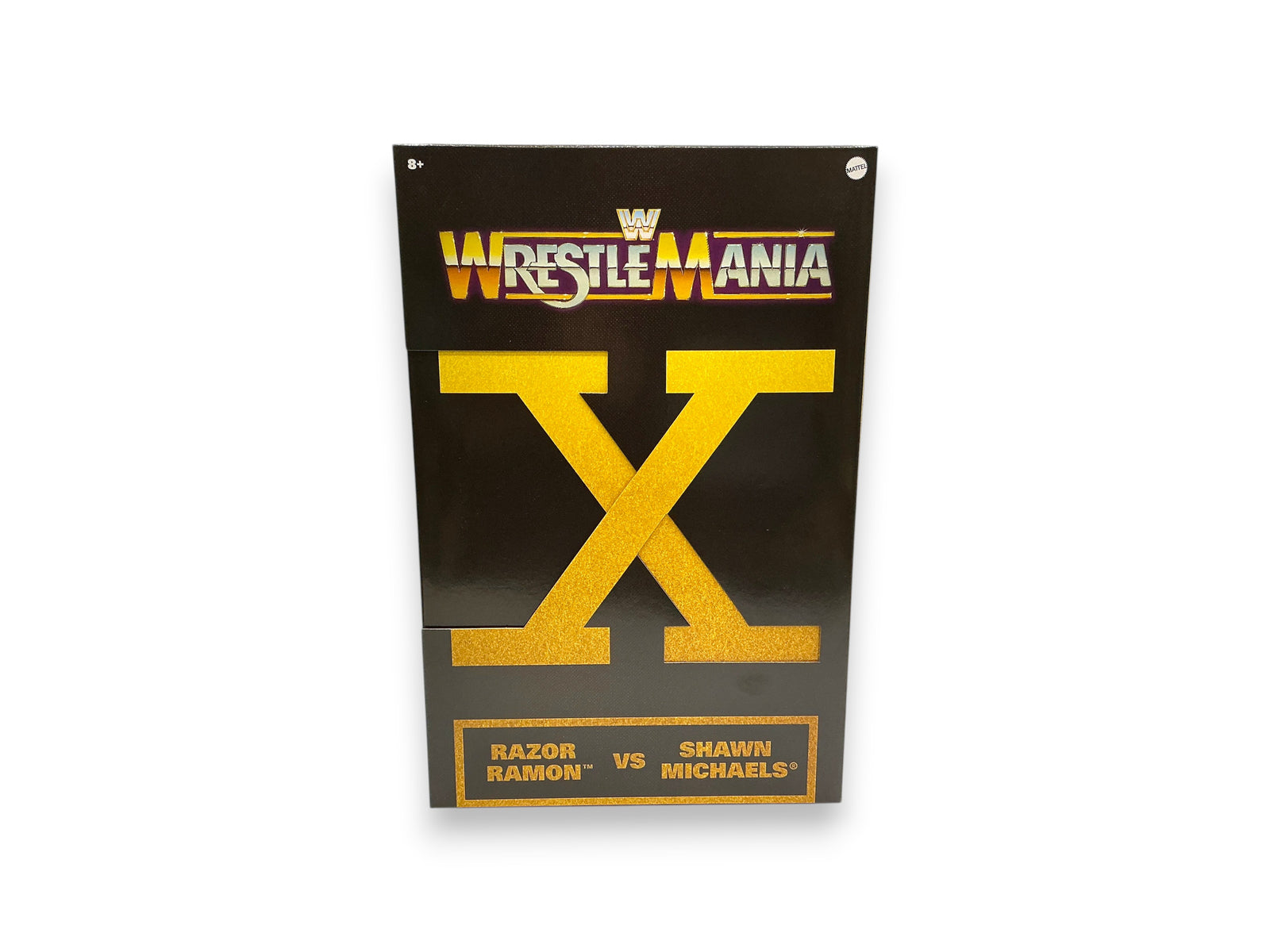 Lowkey Stock WWE Elite Wrestlemania X 2-pack featuring Shawn Michaels and Razor Ramon action figures in display box