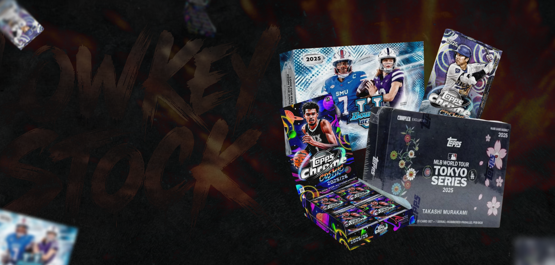Sports trading card boxes and packs